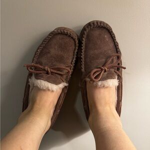 UGG Tan Suede Moccasin Slippers